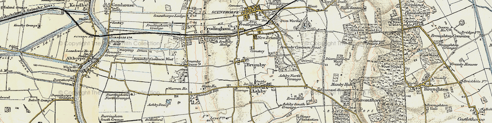 Old map of Brumby in 1903