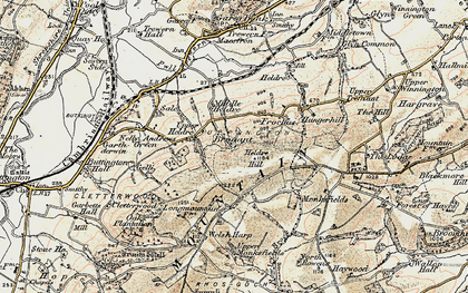 Old map of Brunant in 1902-1903