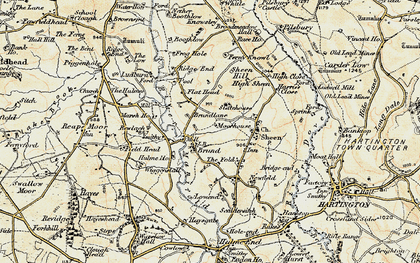 Old map of Brund in 1902-1903