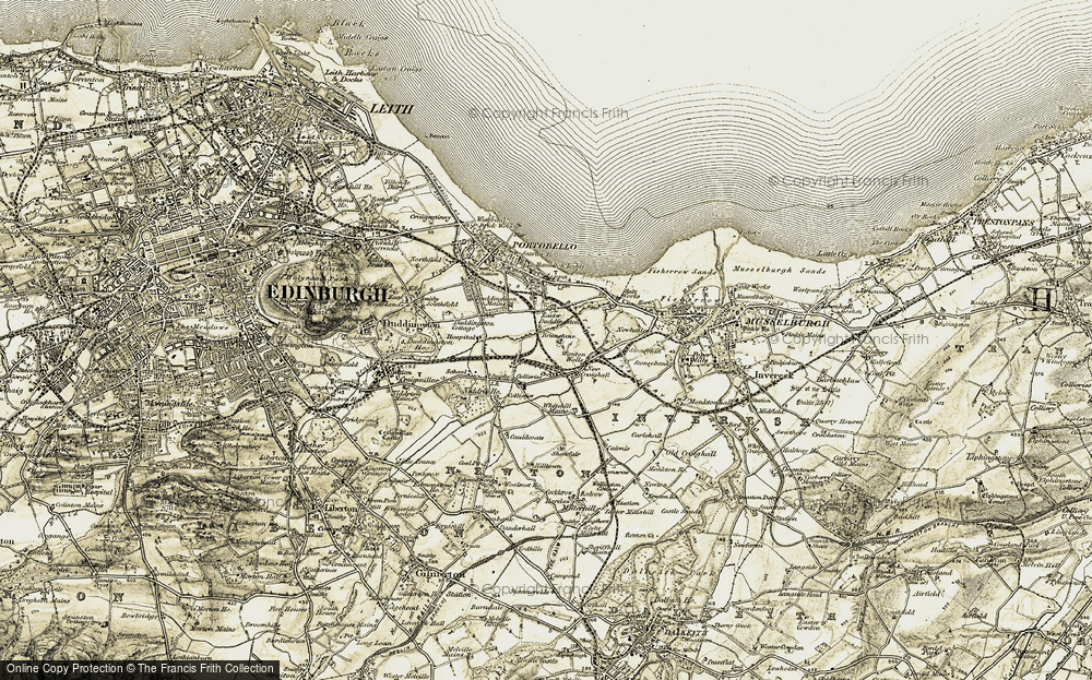 Old Map of Brunstane, 1903-1904 in 1903-1904