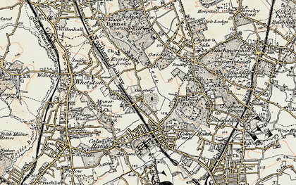 Old map of Brunswick Park in 1897-1898
