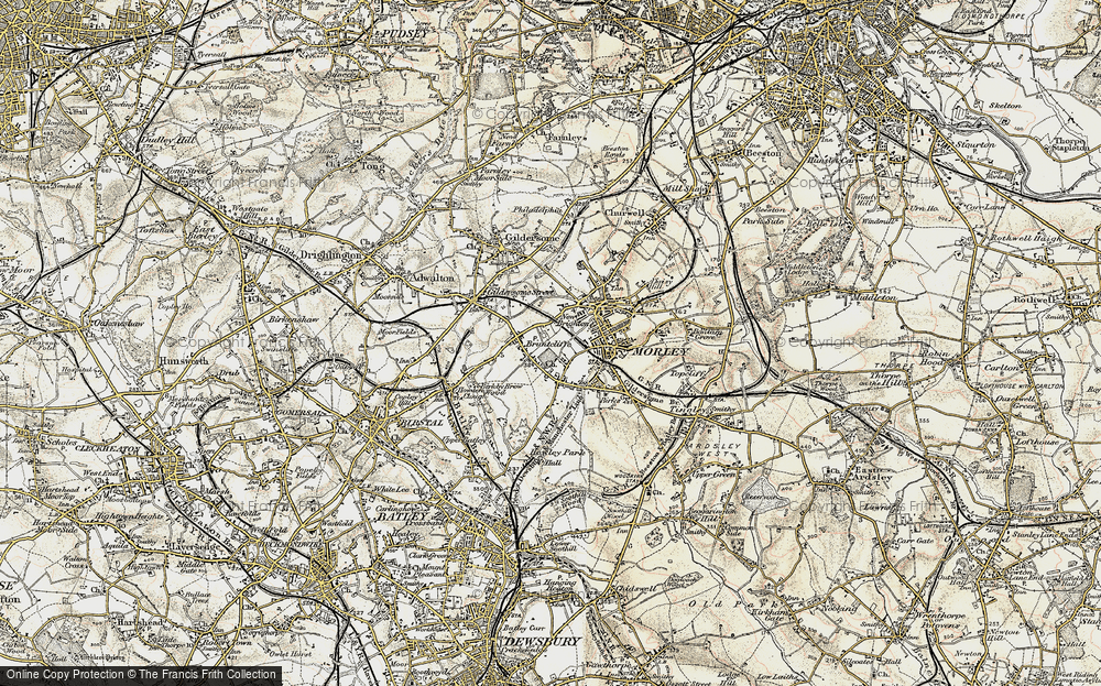 Old Map of Bruntcliffe, 1903 in 1903