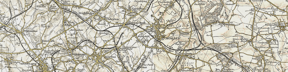 Old map of Bruntcliffe in 1903
