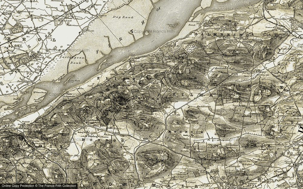 Old Map of Brunton, 1906-1908 in 1906-1908