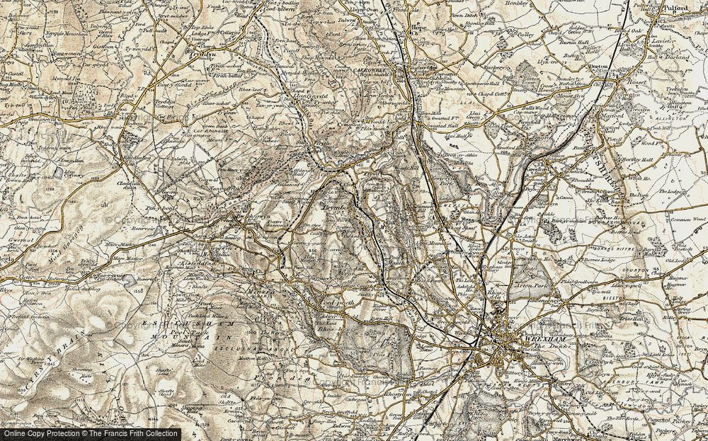 Old Map of Brymbo, 1902 in 1902