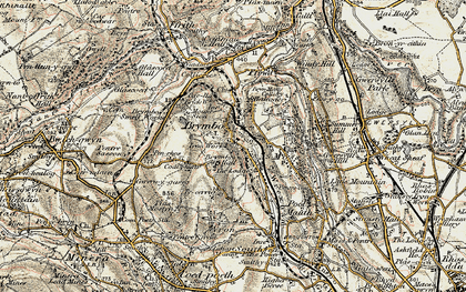Old map of Brymbo in 1902