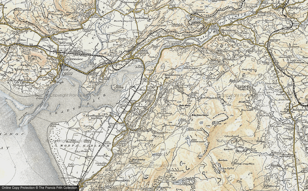 Old Map of Bryn Bwbach, 1903 in 1903