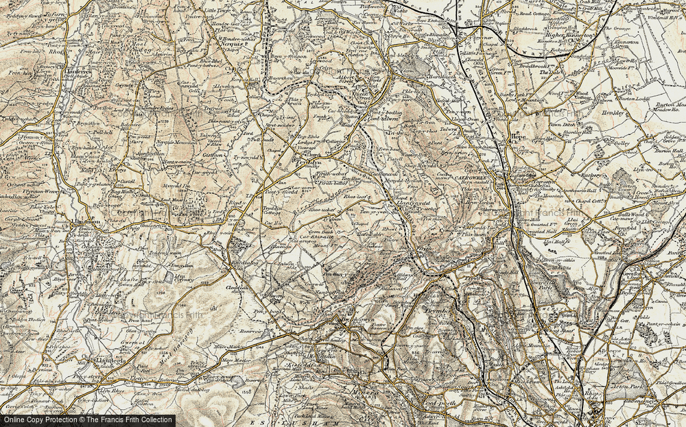 Old Map of Bryn Common, 1902-1903 in 1902-1903
