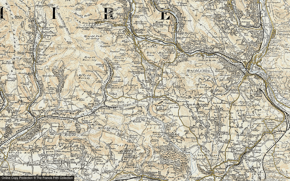 Old Map of Bryn Golau, 1899-1900 in 1899-1900