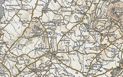 Old map of Crugeran in 1903