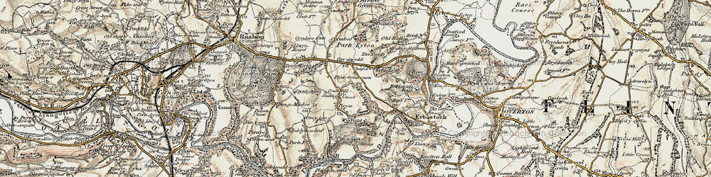 Old map of Bryn Pen-y-lan in 1902