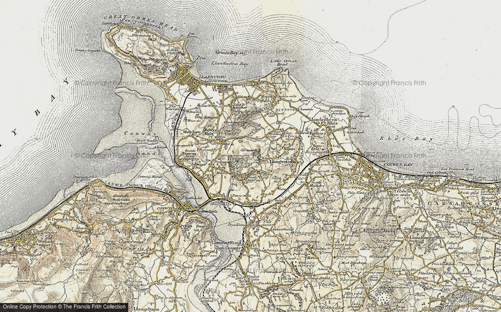 Old Map of Bryn Pydew, 1902-1903 in 1902-1903