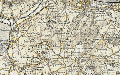 Old map of Bryn-y-maen in 1902-1903
