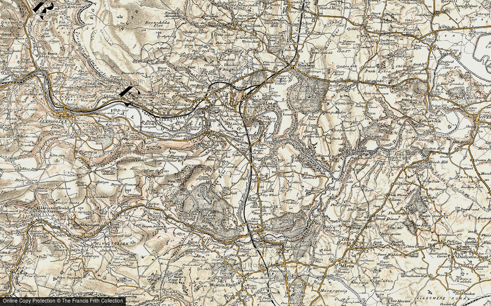 Old Map of Bryn-yr-Eos, 1902-1903 in 1902-1903