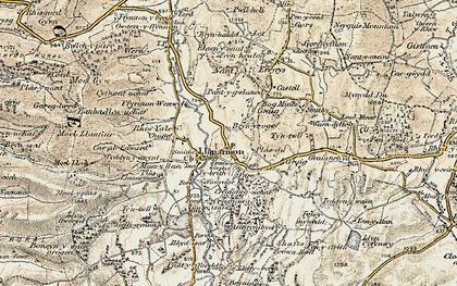 Old map of Bryn-yr-ogof in 1902-1903