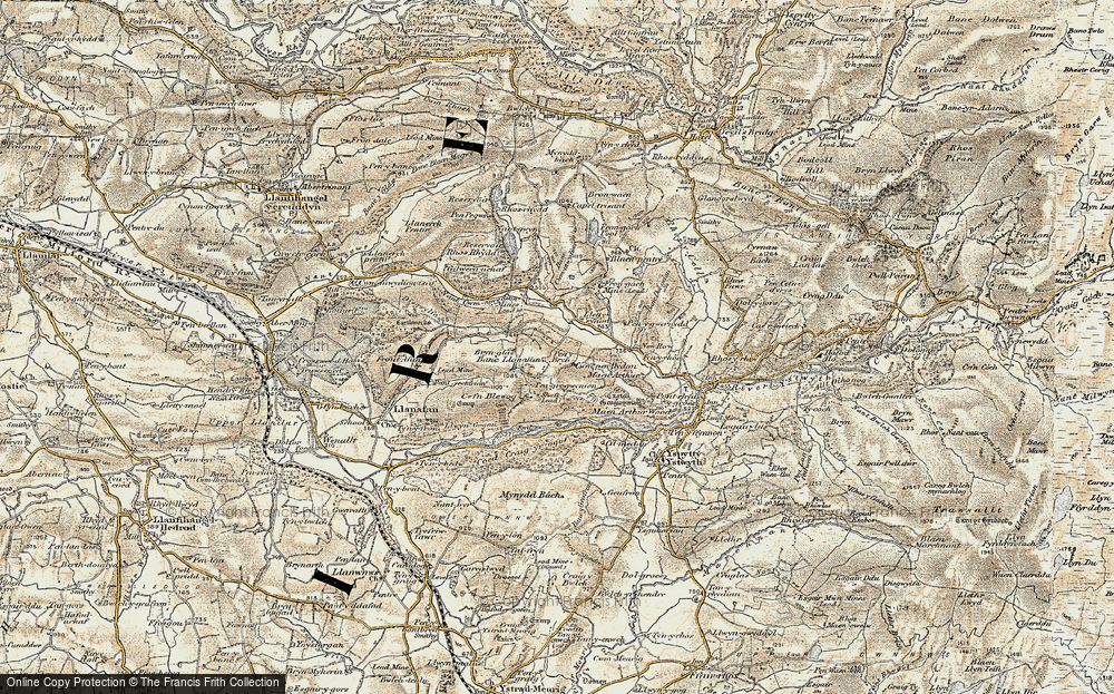 Old Map of Brynafan, 1901-1903 in 1901-1903