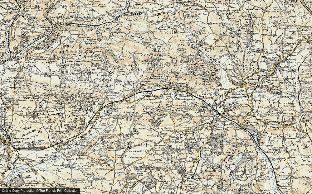 Old Map of Bryncae, 1899-1900 in 1899-1900