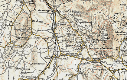 Old map of Bryncir in 1903