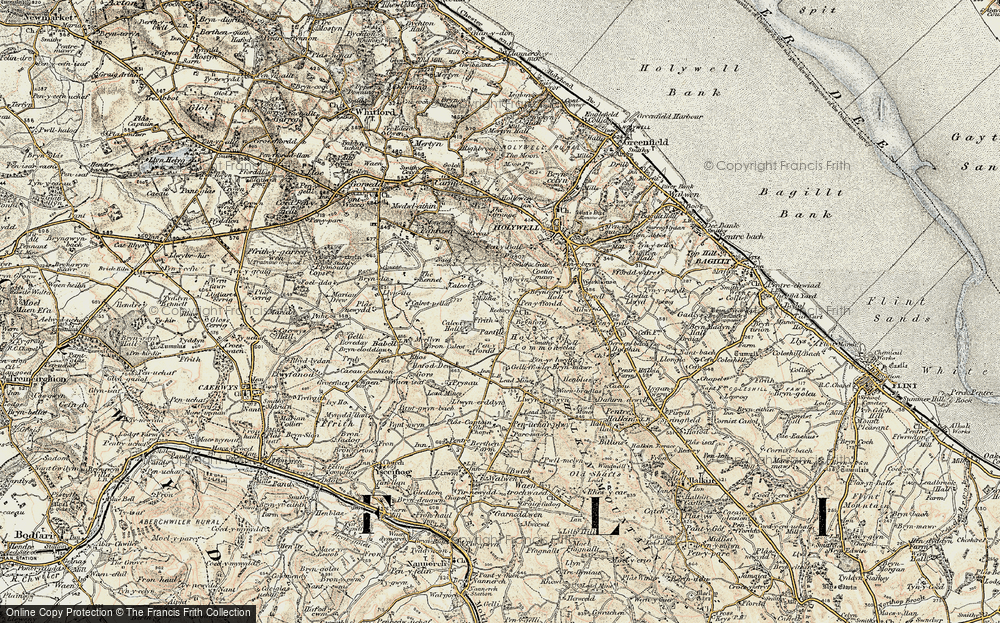 Old Map of Brynford, 1902-1903 in 1902-1903