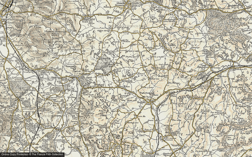 Old Map of Bryngwyn, 1899-1900 in 1899-1900