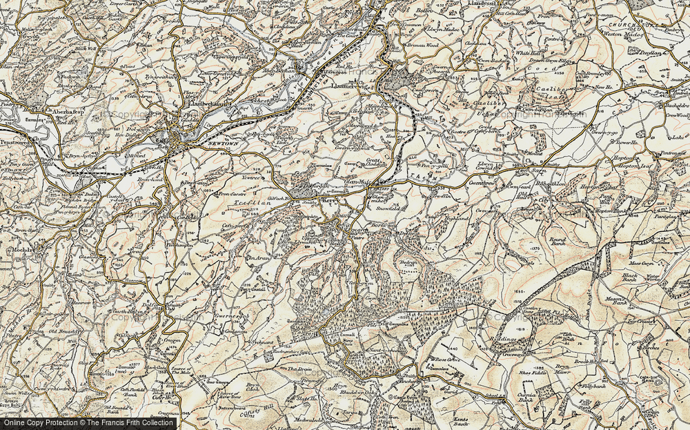 Old Map of Brynllywarch, 1902-1903 in 1902-1903