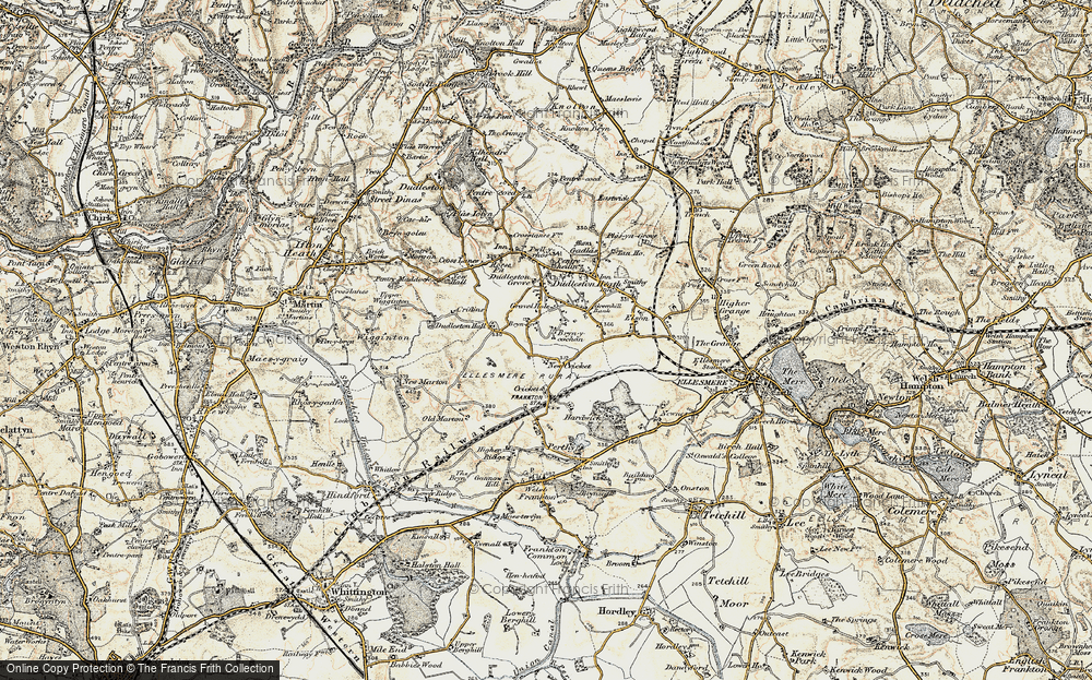 Old Map of Brynore, 1902 in 1902