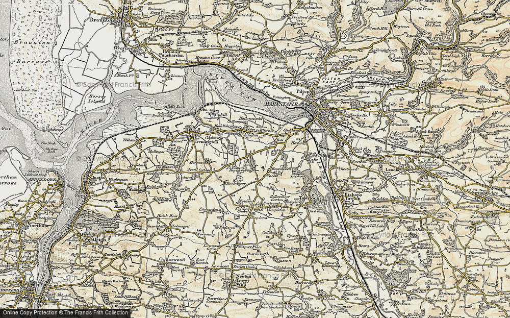 Old Map of Brynsworthy, 1900 in 1900