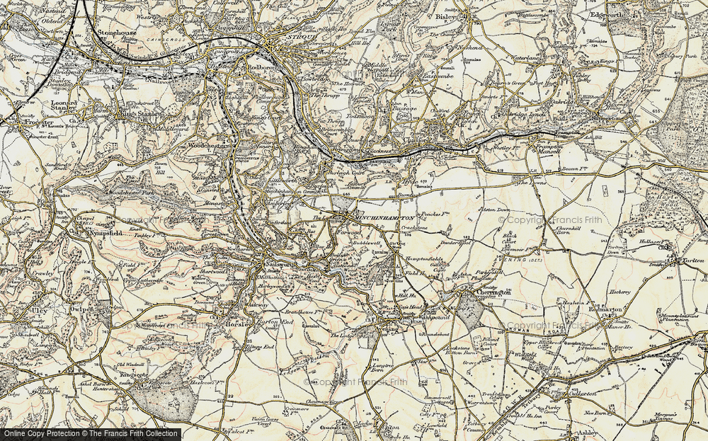 Old Map of Bubblewell, 1898-1900 in 1898-1900