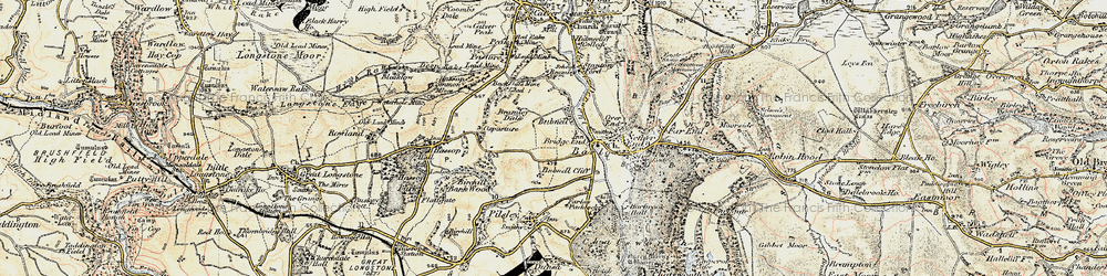 Old map of Bramley Dale in 1902-1903