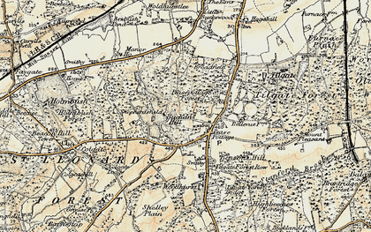Old map of Buchan Hill in 1898