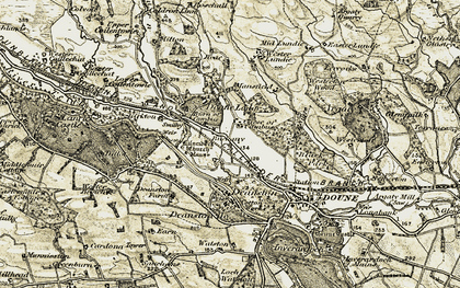 Old map of Black Park in 1904-1907