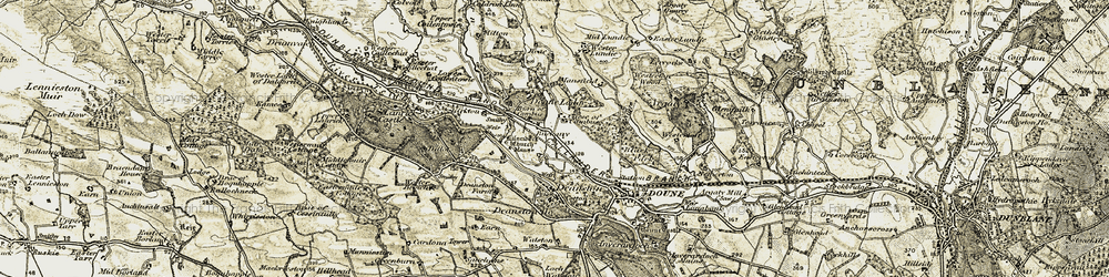 Old map of Black Park in 1904-1907