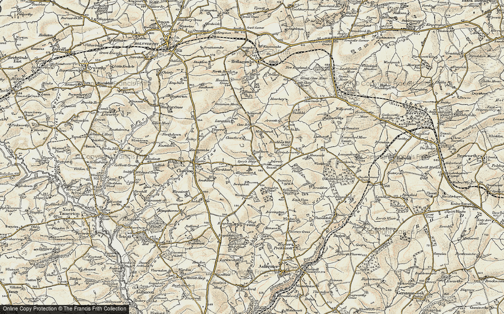 Old Map of Buckhorn, 1900 in 1900