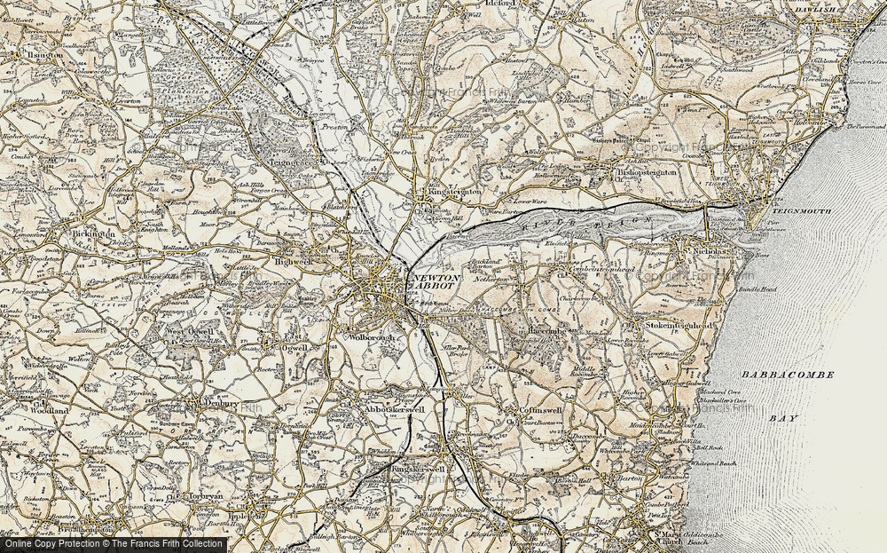 Old Map of Buckland, 1899 in 1899