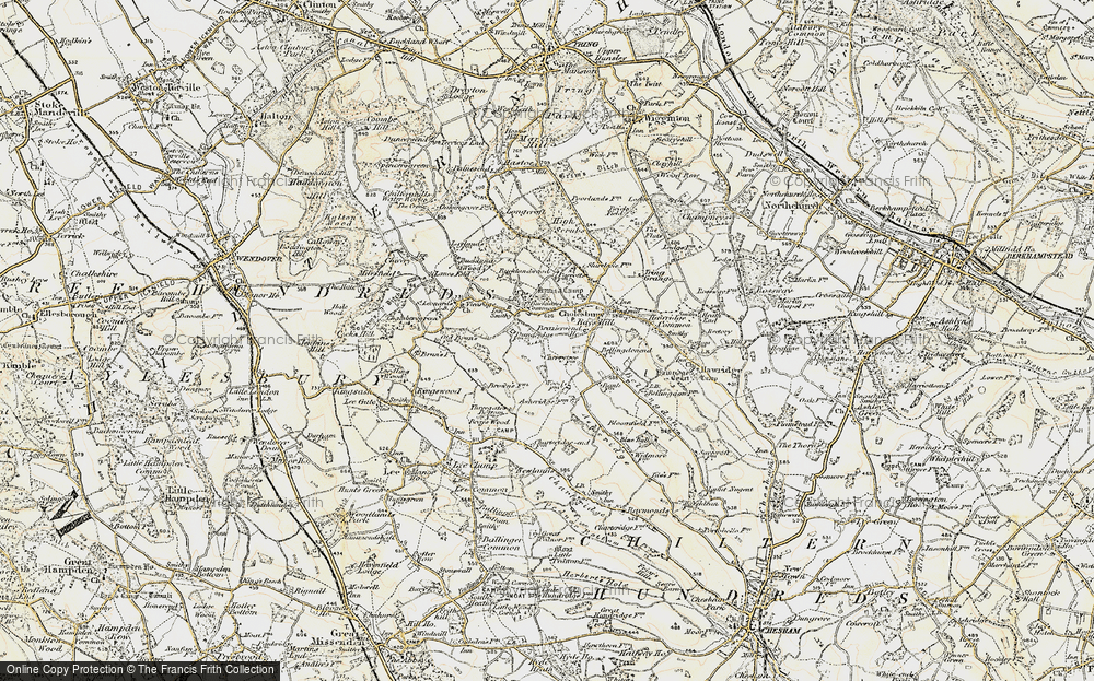 Old Map of Historic Map covering Braziers End Ho in 1898