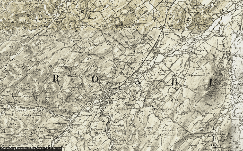 Old Map of Bucklands, 1901-1904 in 1901-1904