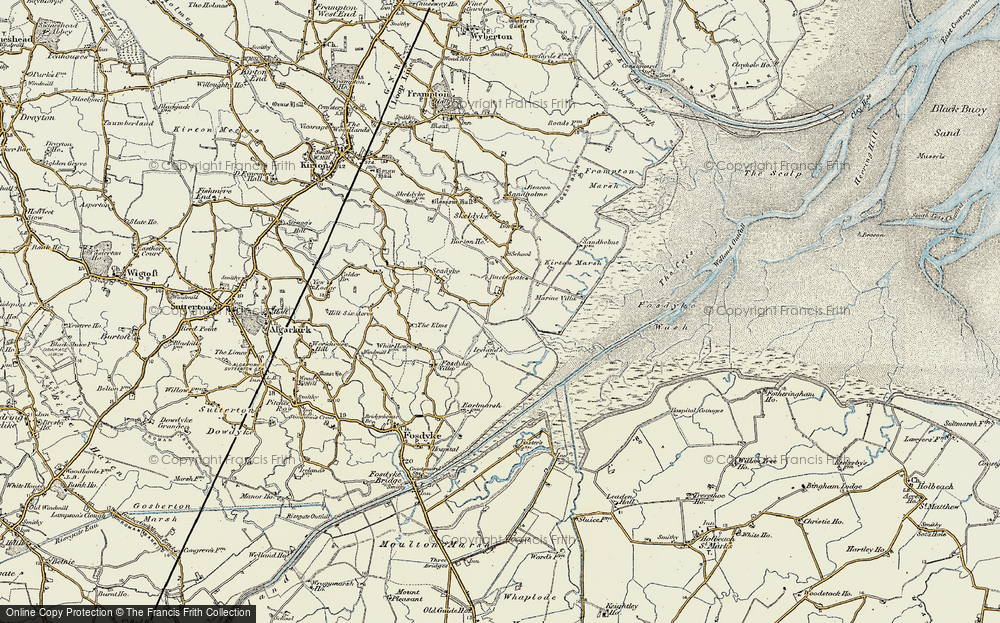 Old Map of Bucklegate, 1901-1902 in 1901-1902