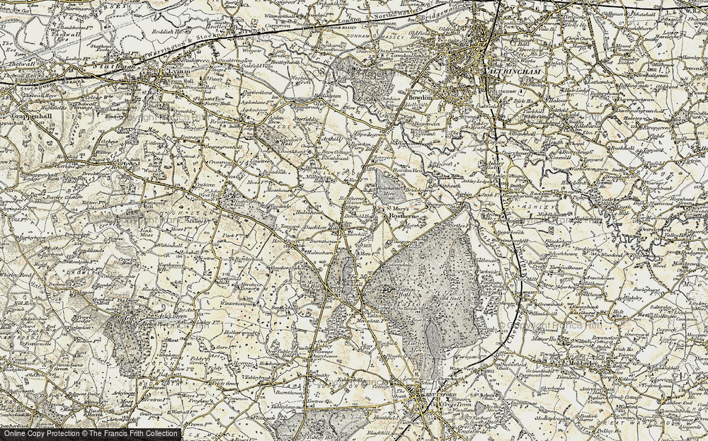 Old Map of Bucklow Hill, 1902-1903 in 1902-1903