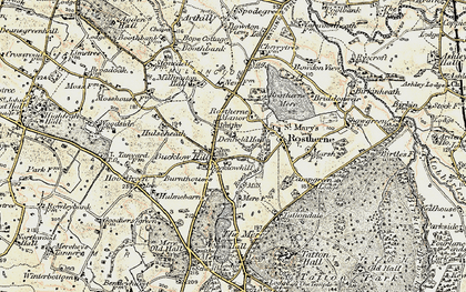 Old map of Bucklow Hill in 1902-1903