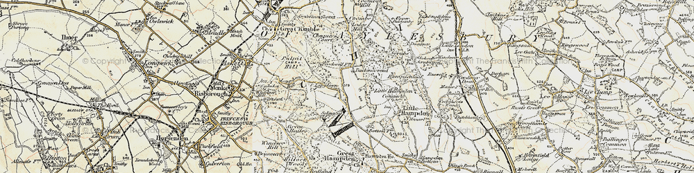 Old map of Buckmoorend in 1897-1898
