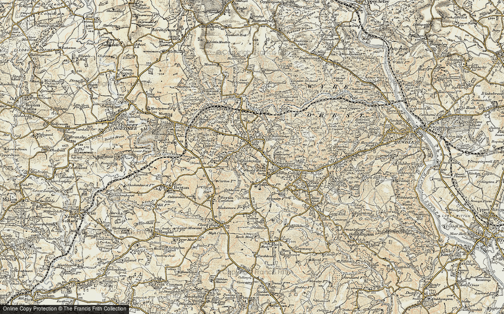 Old Map of Buckridge, 1901-1902 in 1901-1902