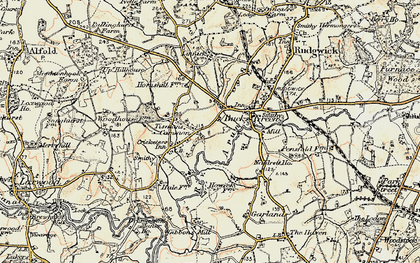 Old map of Bucks Green in 1897-1900