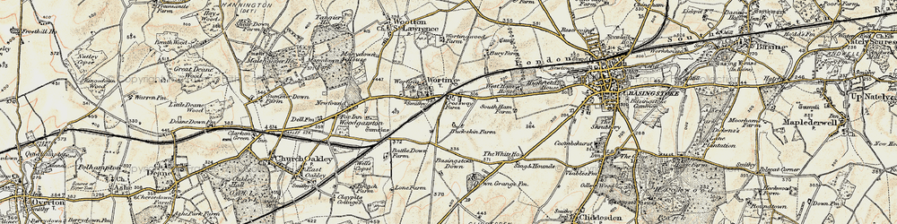Old map of Buckskin in 1897-1900