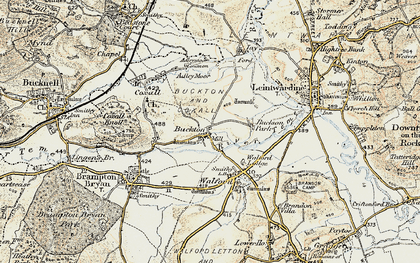 Old map of Buckton Park in 1901-1903