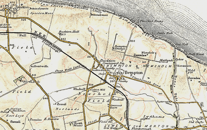 Old map of Buckton in 1903-1904