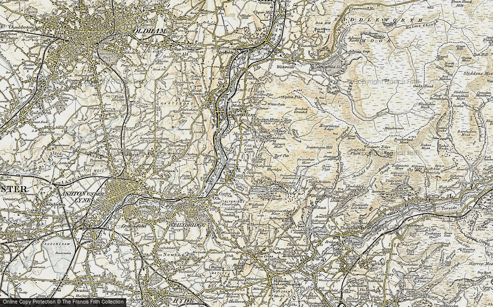 Old Map of Buckton Vale, 1903 in 1903