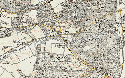 Old map of Budby in 1902-1903