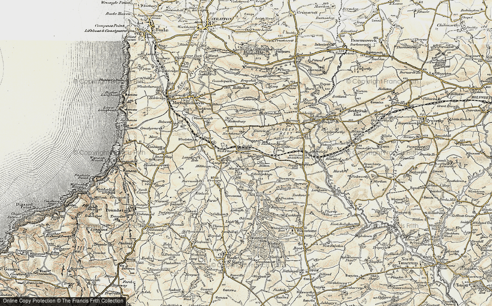 Old Map of Budd's Titson, 1900 in 1900