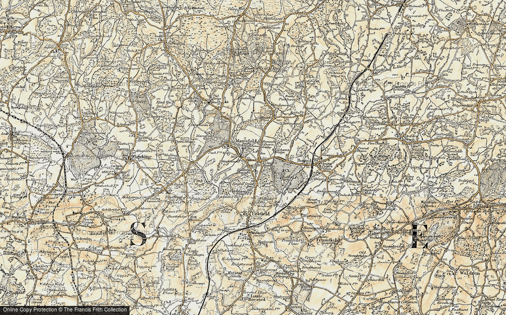 Old Map of Budlett's Common, 1898 in 1898