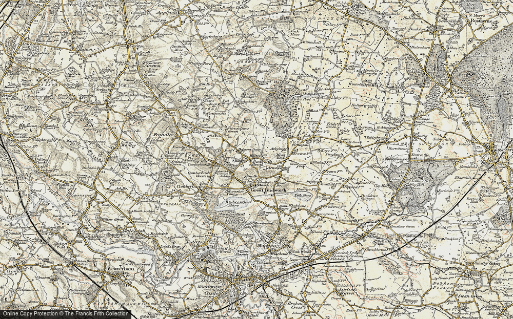 Old Map of Budworth Heath, 1902-1903 in 1902-1903